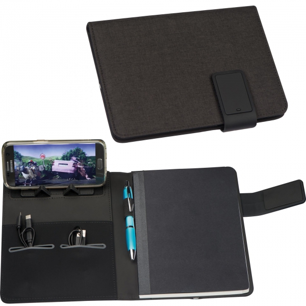 Notatnik z power bankiem 4000 mAh