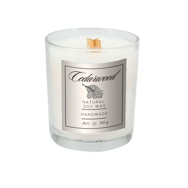 Świeca sojowa 190g Cedarwood