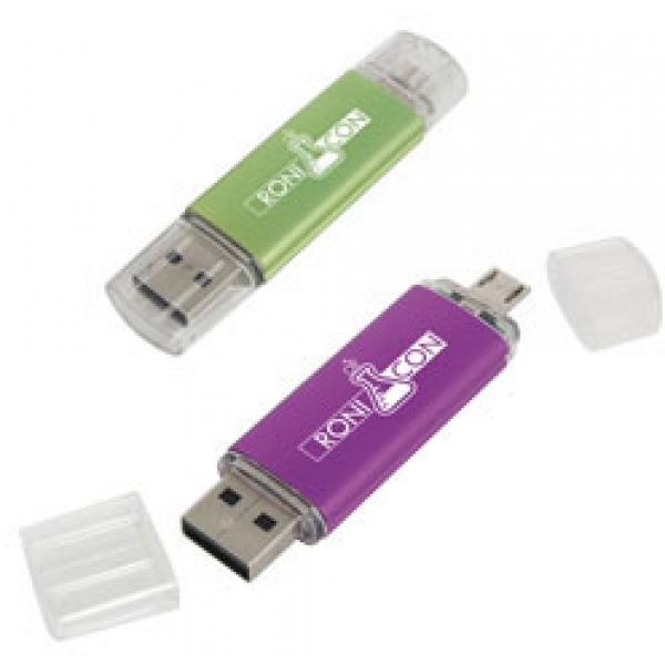 Pendrive z metalu i plastiku OTG na zamówienie