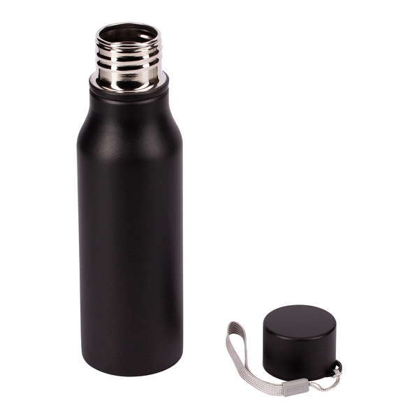 Bidon stalowy Fun Tripping 700 ml, czarny - druga jakość