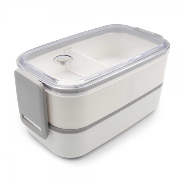 Pudełka śniadaniowe 2 w 1, 2x700 ml, sztućce | Cash