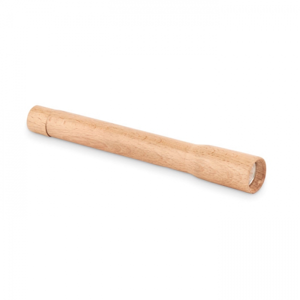 Drewniana latarka z lampką COB