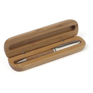 Bambusowy długopis w etui